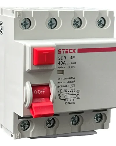 5DRA64040A-030 DISJUNTOR RESIDUAL - DR - 4P - 40A - 30MA - 6KA - REF. DRA6-4040A-030 (1)